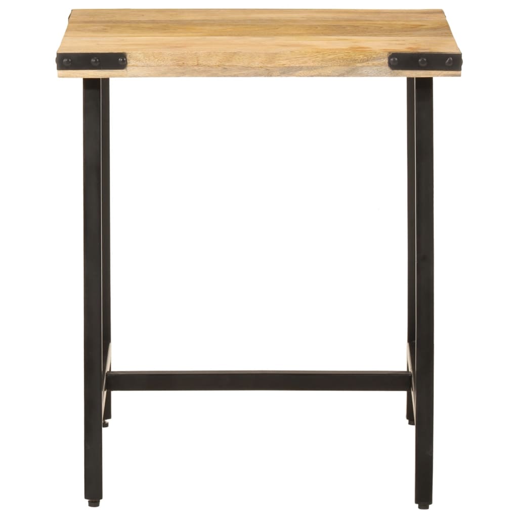 Table d’appoint 45x45x50 cm bois massif de manguier et fer - XIOS