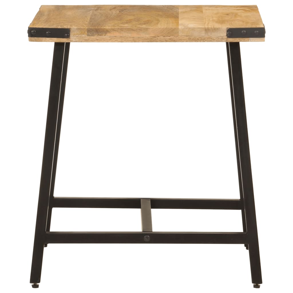 Table d’appoint 45x45x50 cm bois massif de manguier et fer - XIOS