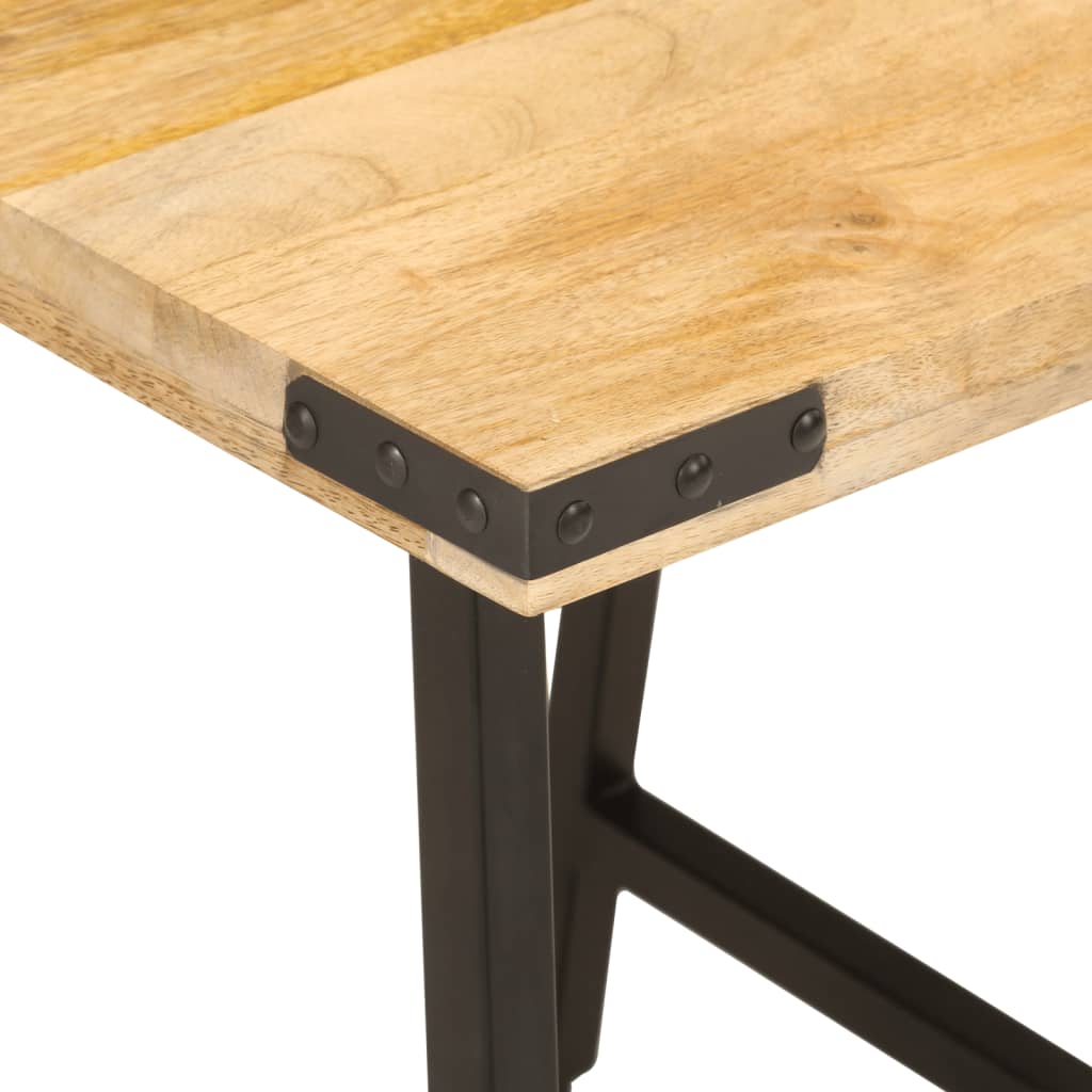 Table d’appoint 45x45x50 cm bois massif de manguier et fer - XIOS