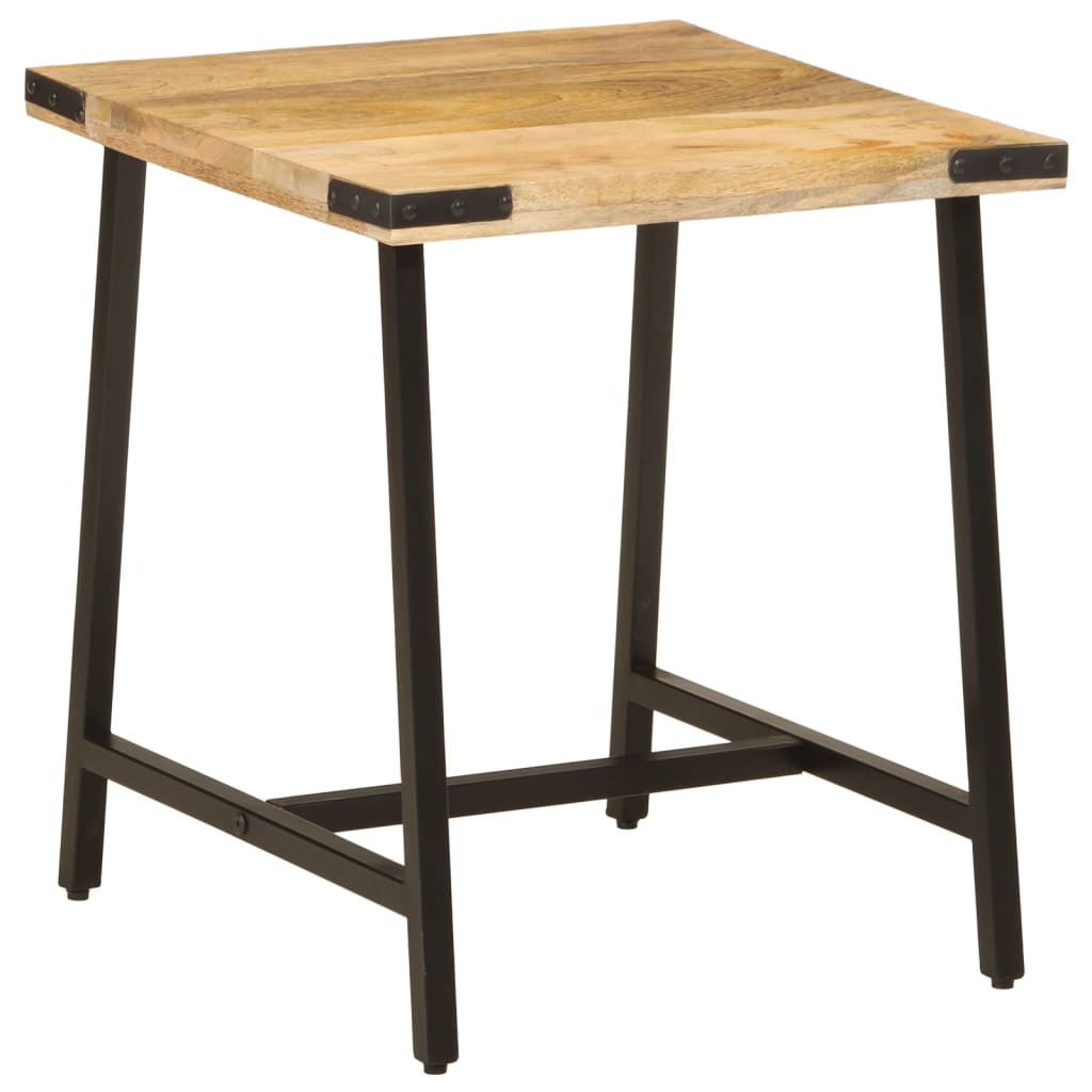 Table d’appoint 45x45x50 cm bois massif de manguier et fer - XIOS