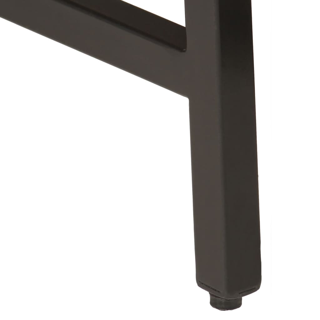 Tables basses gigognes 3 pcs bois massif de manguier et fer - XIOS