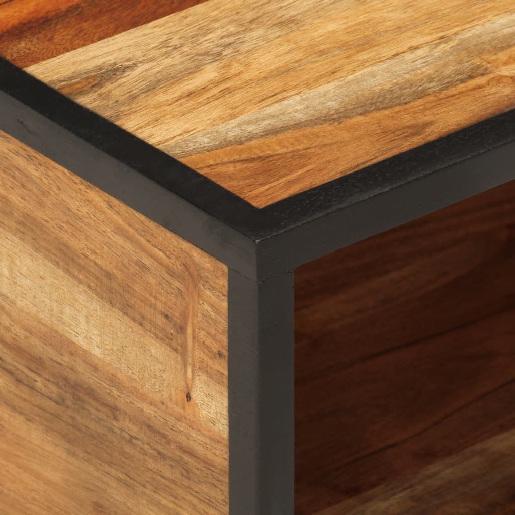 Table de chevet murale 35x35x20 cm bois massif d'acacia - XIOS