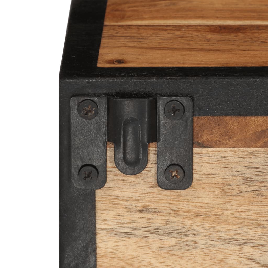 Table de chevet murale 35x35x20 cm bois massif d'acacia - XIOS