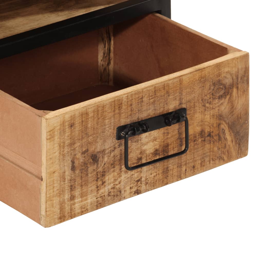 Table de chevet 40x35x50 cm bois de manguier massif - XIOS