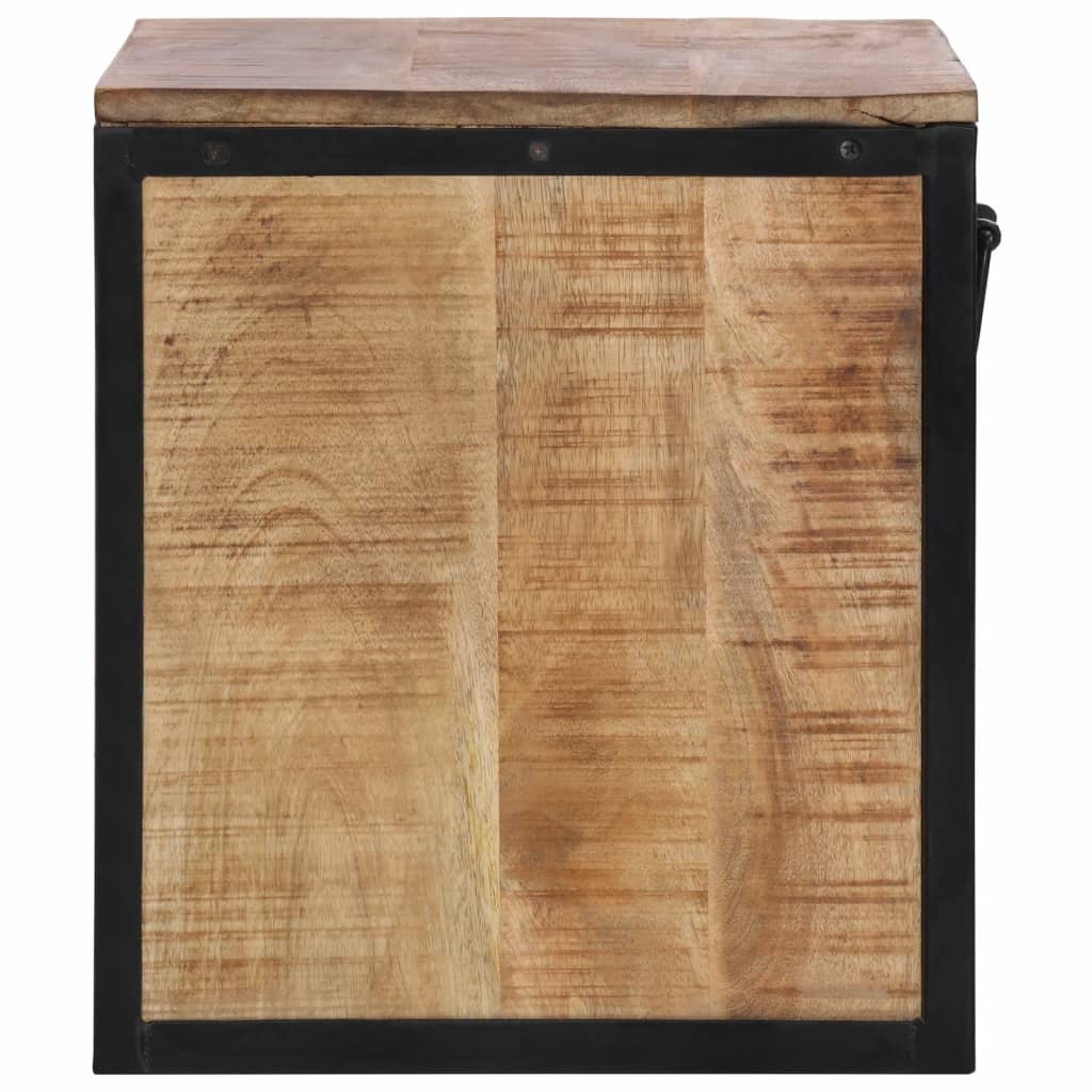 Table de chevet 40x35x40 cm bois de manguier massif - XIOS