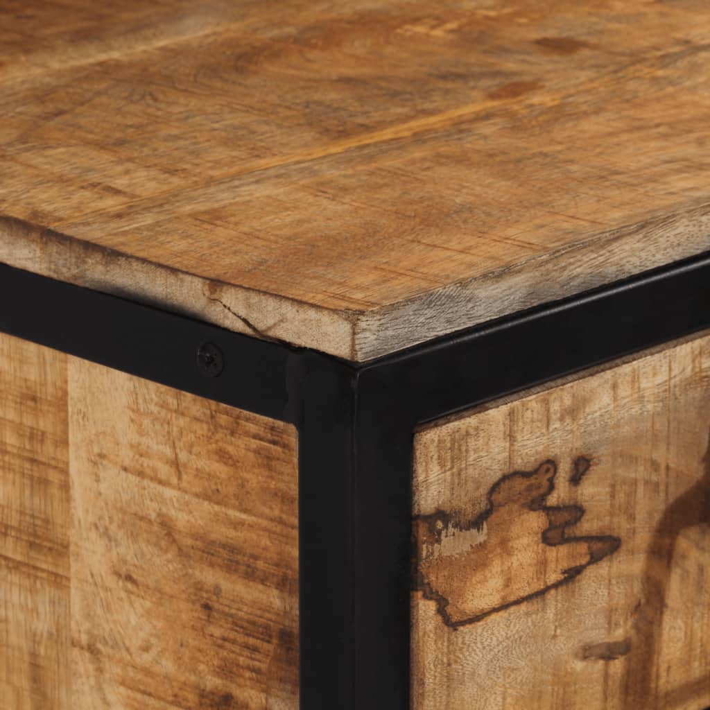 Table de chevet 40x35x40 cm bois de manguier massif - XIOS