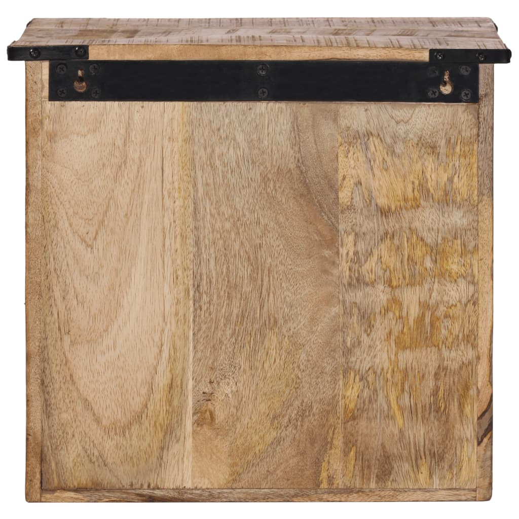 Table de chevet 40x30x37 cm bois de manguier massif - XIOS