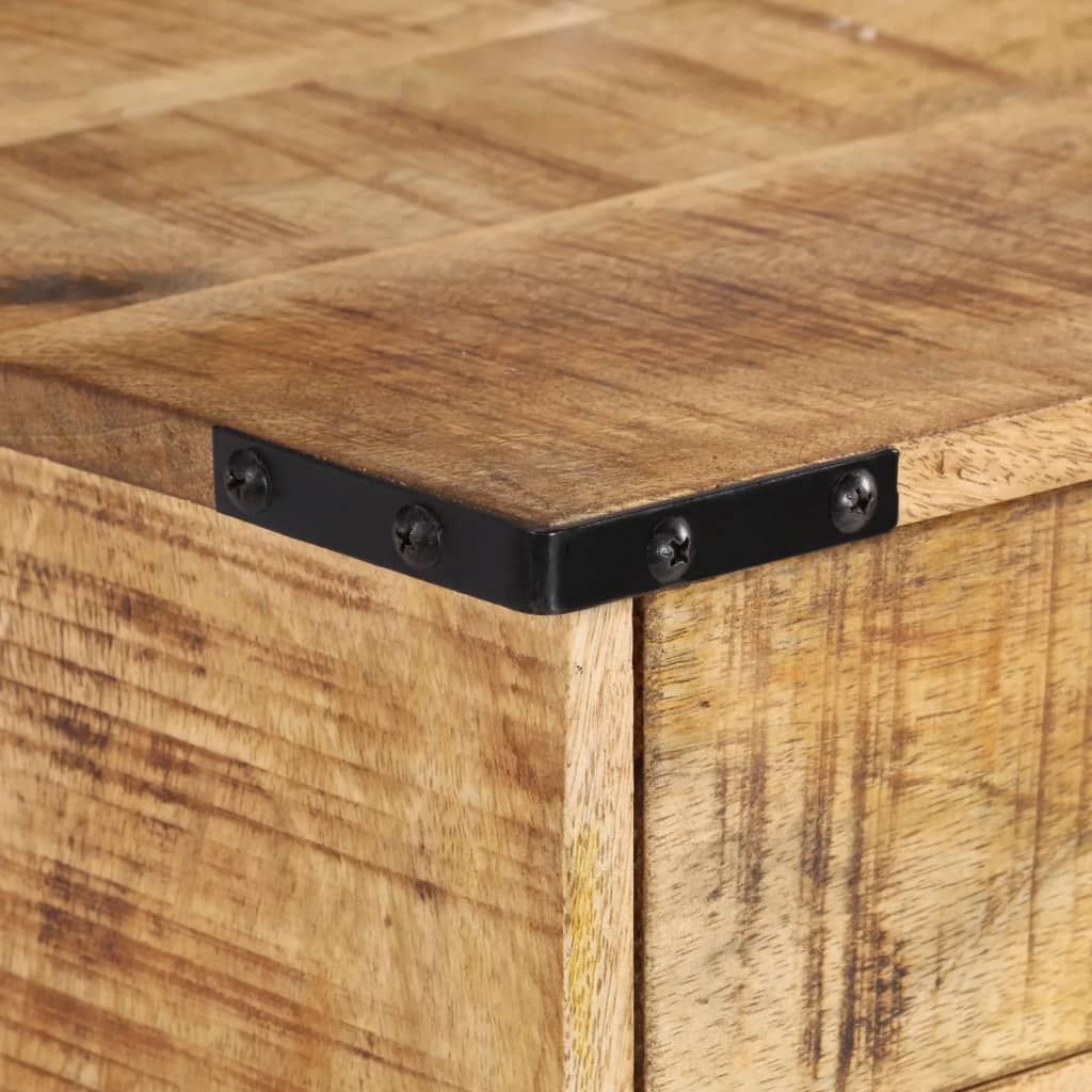 Table de chevet 40x30x37 cm bois de manguier massif - XIOS