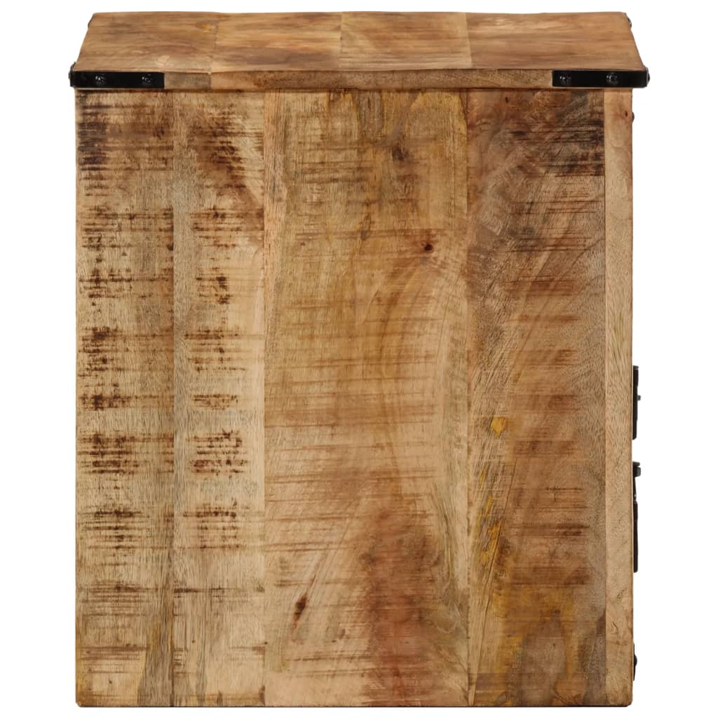 Table de chevet 45x40x45 cm bois de manguier massif - XIOS