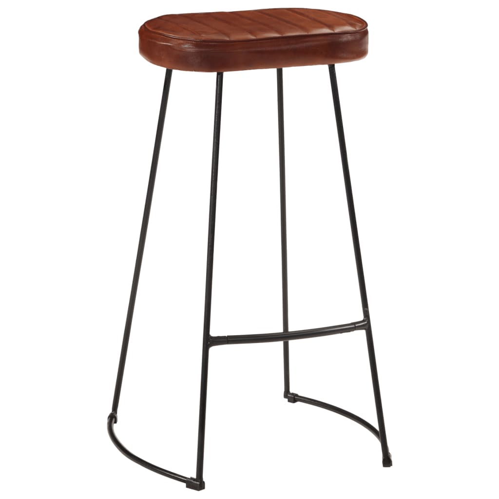 Tabourets de bar Gavin lot de 2 marron foncé 44x37,5x78 cm - XIOS