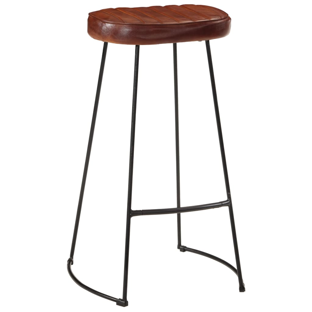 Tabourets de bar Gavin lot de 2 marron foncé 44x37,5x78 cm - XIOS