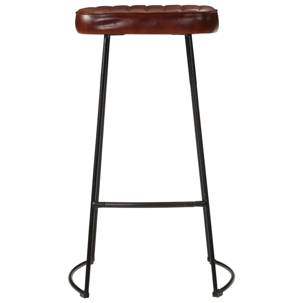 Tabourets de bar Gavin lot de 2 marron foncé 44x37,5x78 cm - XIOS