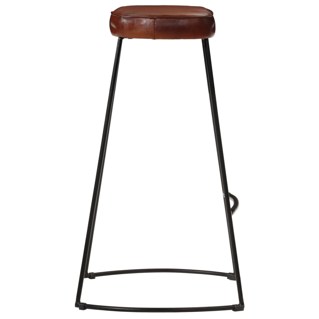 Tabourets de bar Gavin lot de 2 marron foncé 44x37,5x78 cm - XIOS