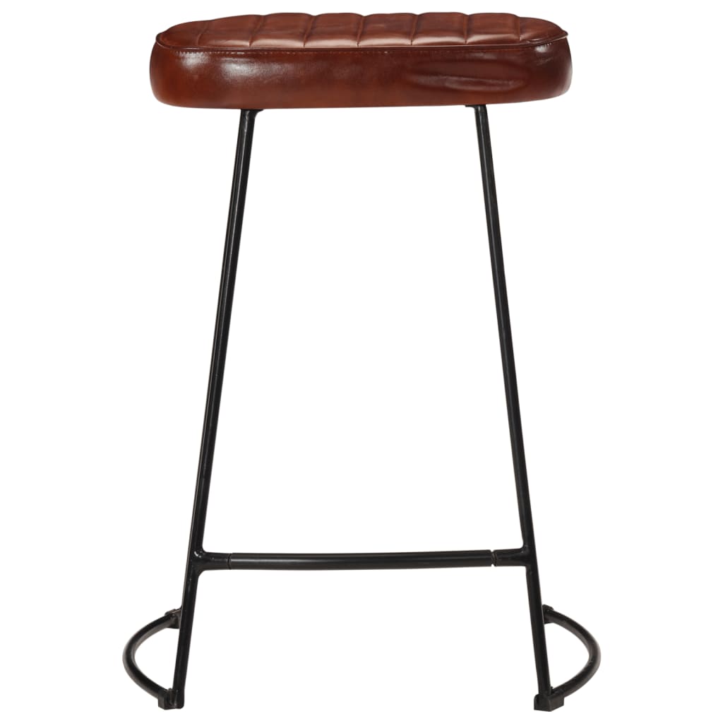 Tabourets de bar lot de 2 marron foncé 41x29x62 cm - XIOS