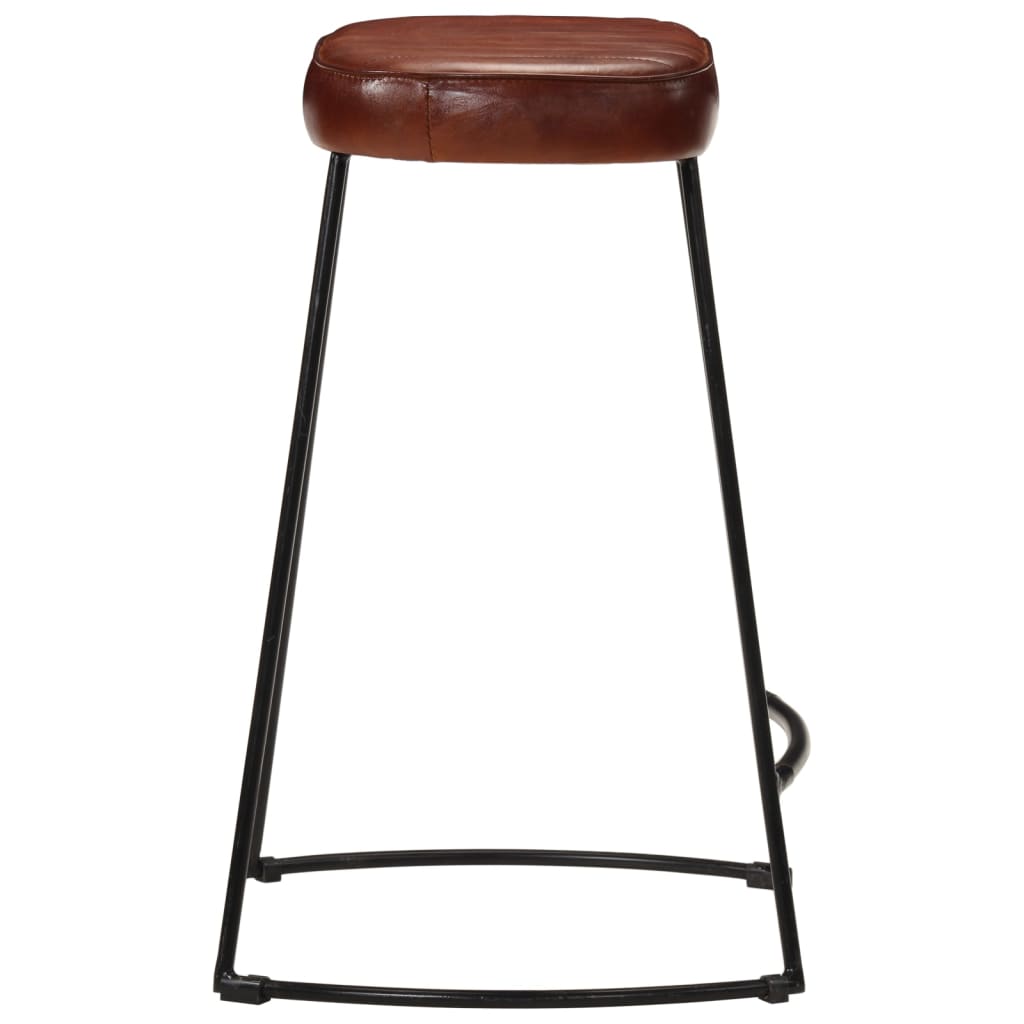 Tabourets de bar lot de 2 marron foncé 41x29x62 cm - XIOS