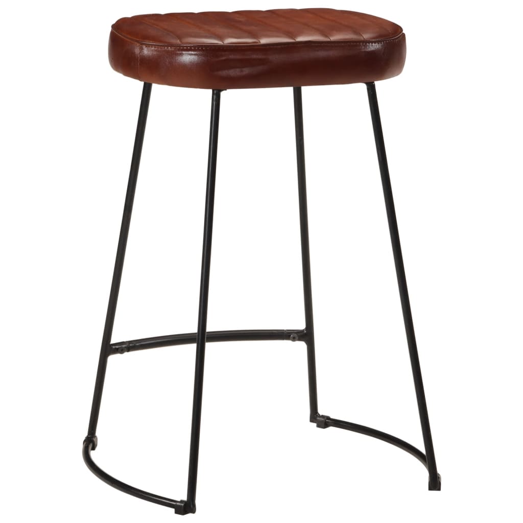 Tabourets de bar lot de 2 marron foncé 41x29x62 cm - XIOS