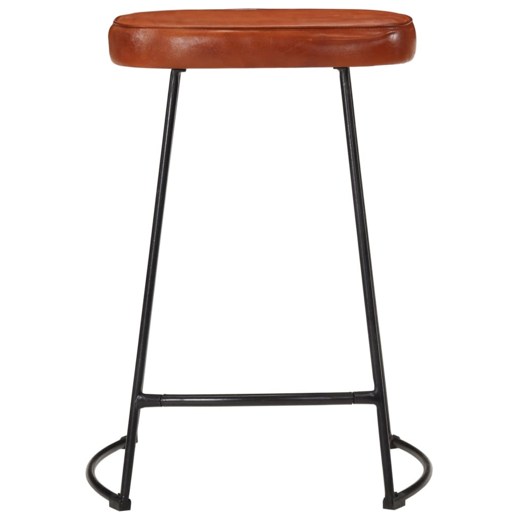 Tabourets de bar lot de 2 marron foncé 41x29x62 cm - XIOS