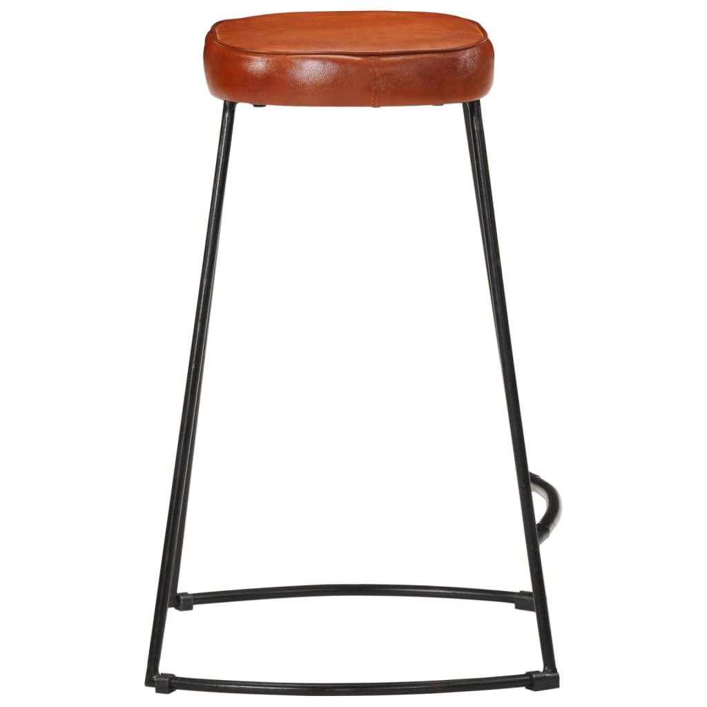 Tabourets de bar lot de 2 marron foncé 41x29x62 cm - XIOS
