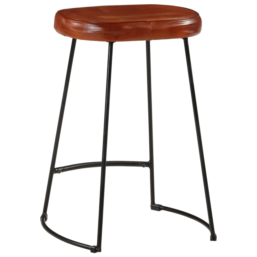 Tabourets de bar lot de 2 marron foncé 41x29x62 cm - XIOS