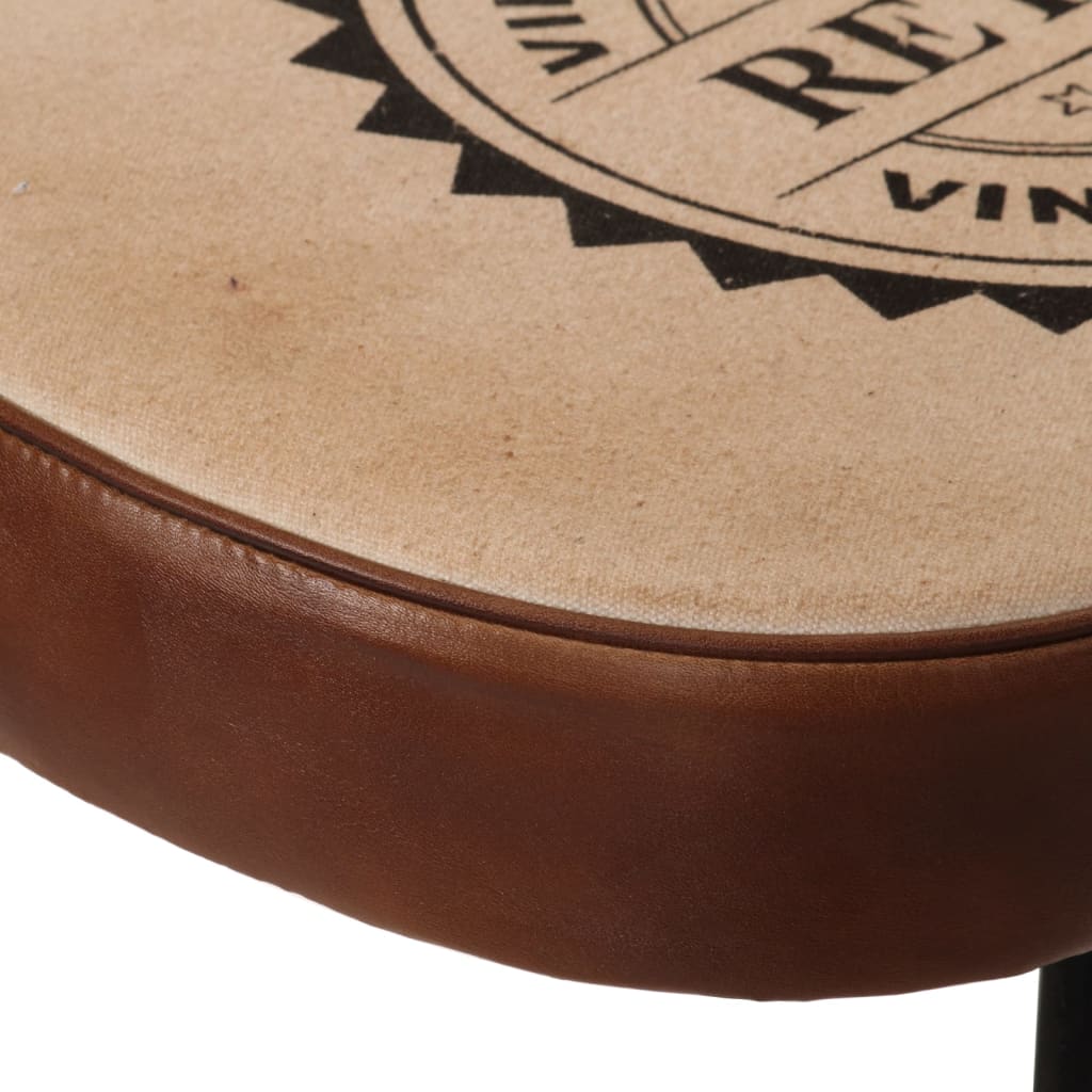 Tabourets de bar lot de 2 marron foncé 41x29x62 cm - XIOS