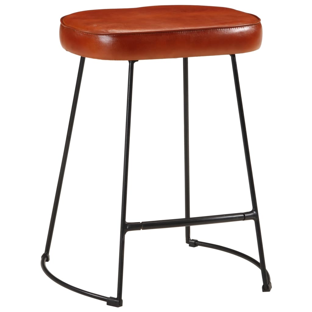 Tabourets de bar lot de 2 marron foncé 40x29,5x53 cm - XIOS
