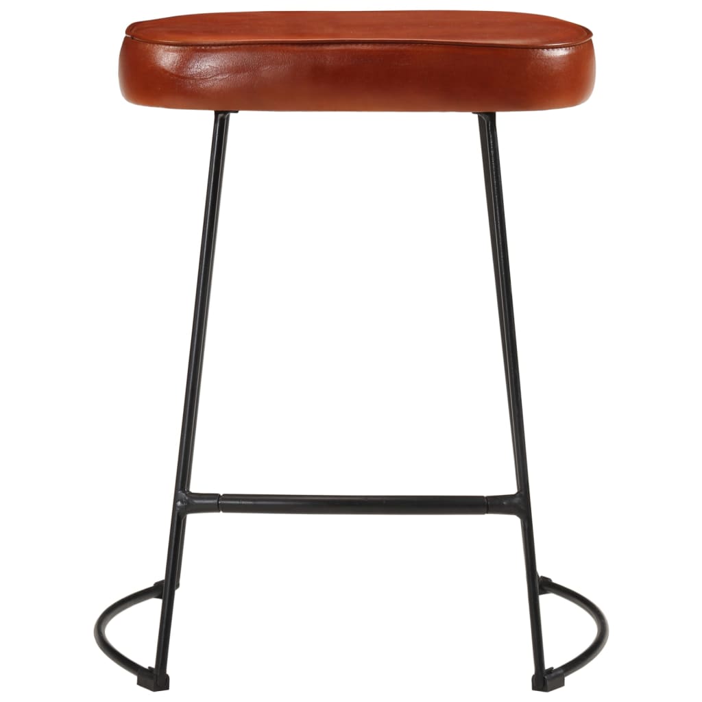Tabourets de bar lot de 2 marron foncé 40x29,5x53 cm - XIOS