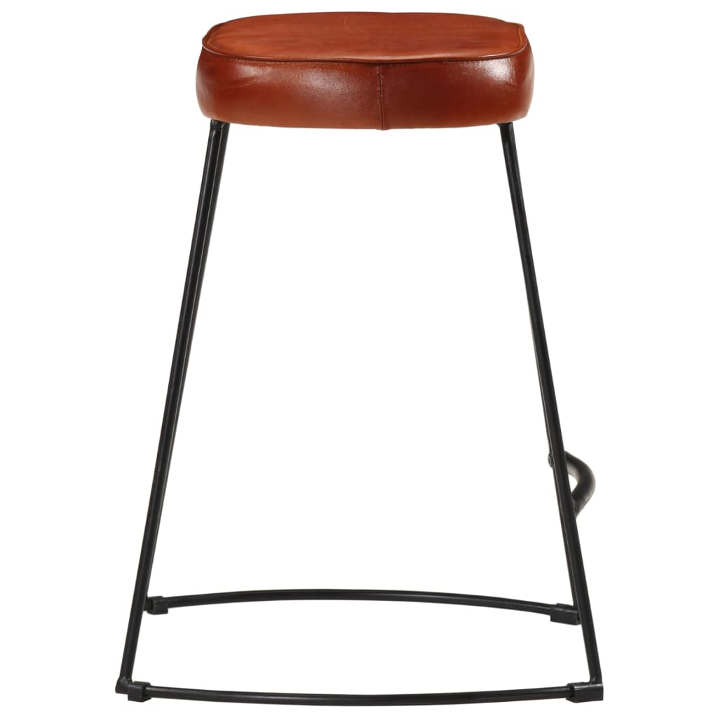 Tabourets de bar lot de 2 marron foncé 40x29,5x53 cm - XIOS