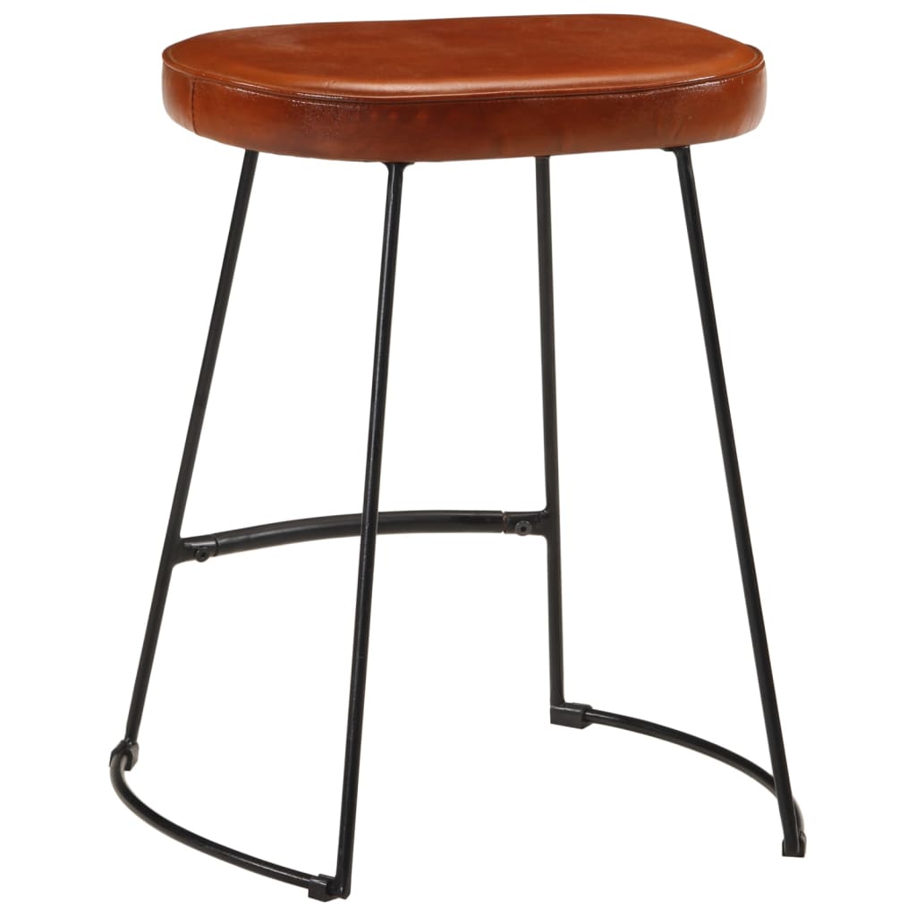 Tabourets de bar lot de 2 marron foncé 40x29,5x53 cm - XIOS