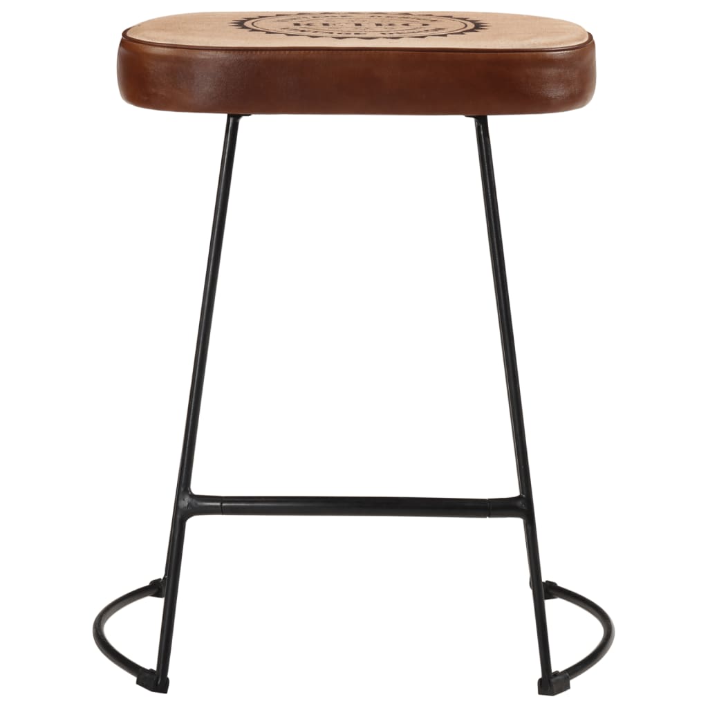 Tabourets de bar lot de 2 marron foncé 40x29,5x53 cm - XIOS