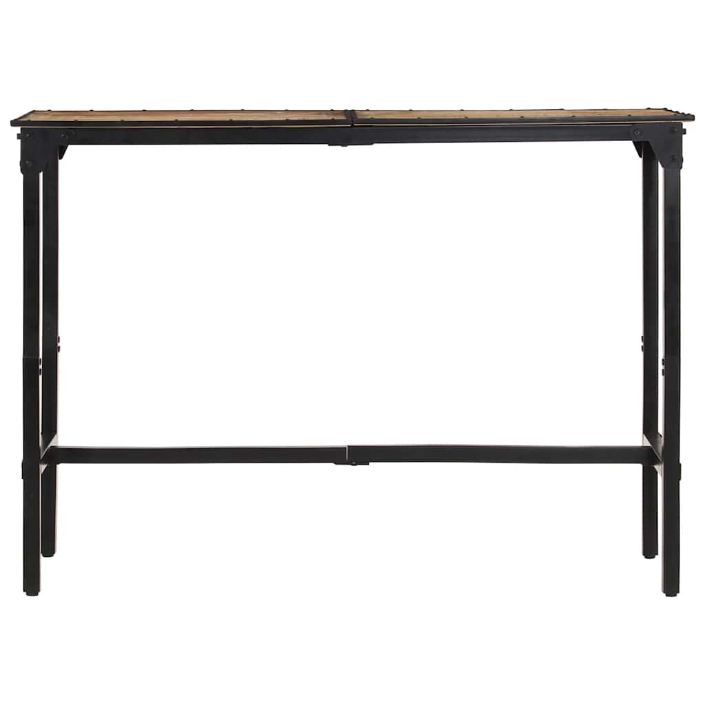 Table de bar 150x55x107 cm bois de manguier massif brut - XIOS