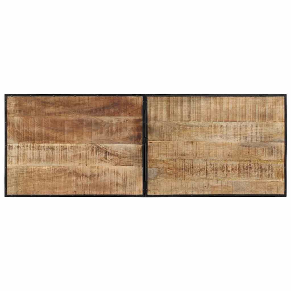 Table de bar 150x55x107 cm bois de manguier massif brut - XIOS