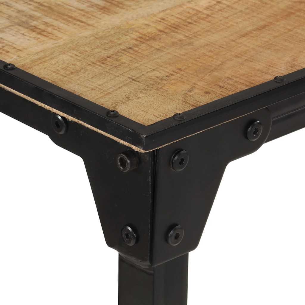 Table de bar 150x55x107 cm bois de manguier massif brut - XIOS