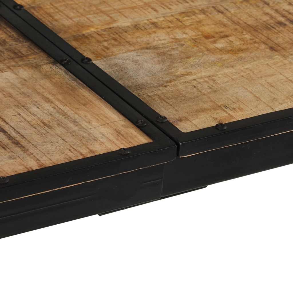 Table de bar 150x55x107 cm bois de manguier massif brut - XIOS