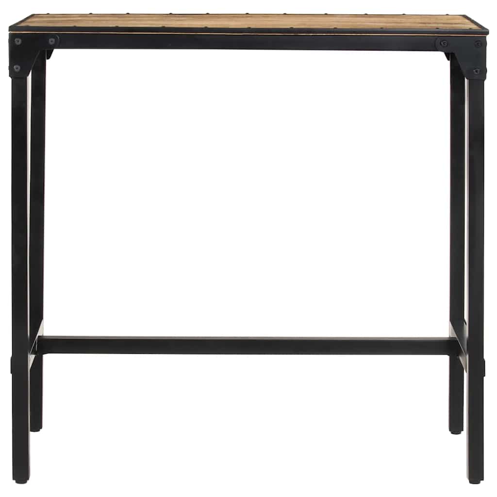 Table de bar 110x55x107 cm bois de manguier massif brut - XIOS
