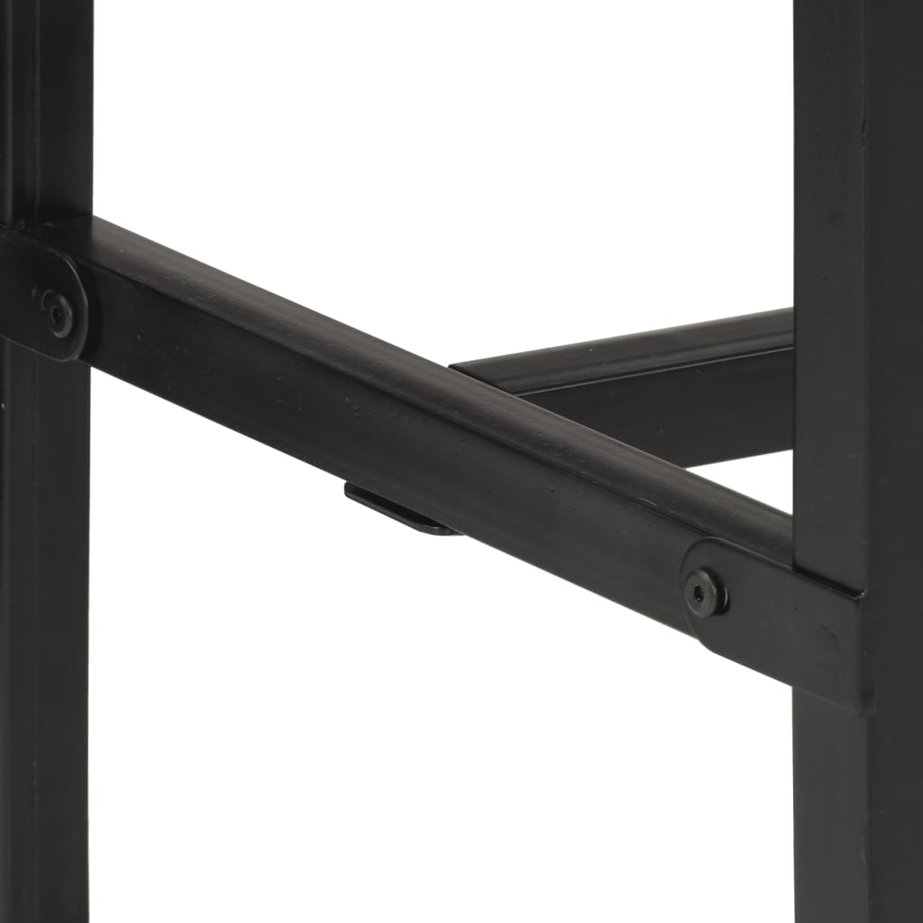 Table de bar 110x55x107 cm bois de manguier massif brut - XIOS