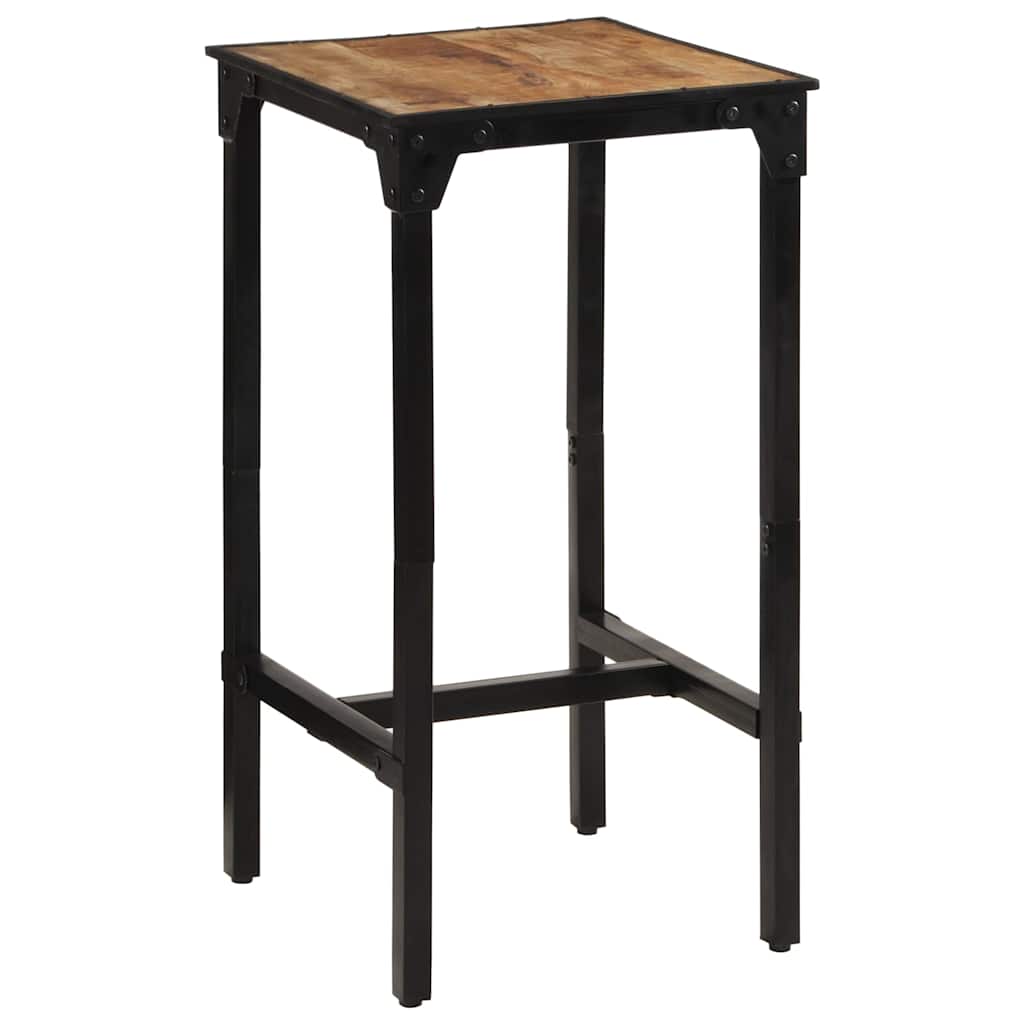 Table de bar 60x55x107 cm bois de manguier massif brut - XIOS