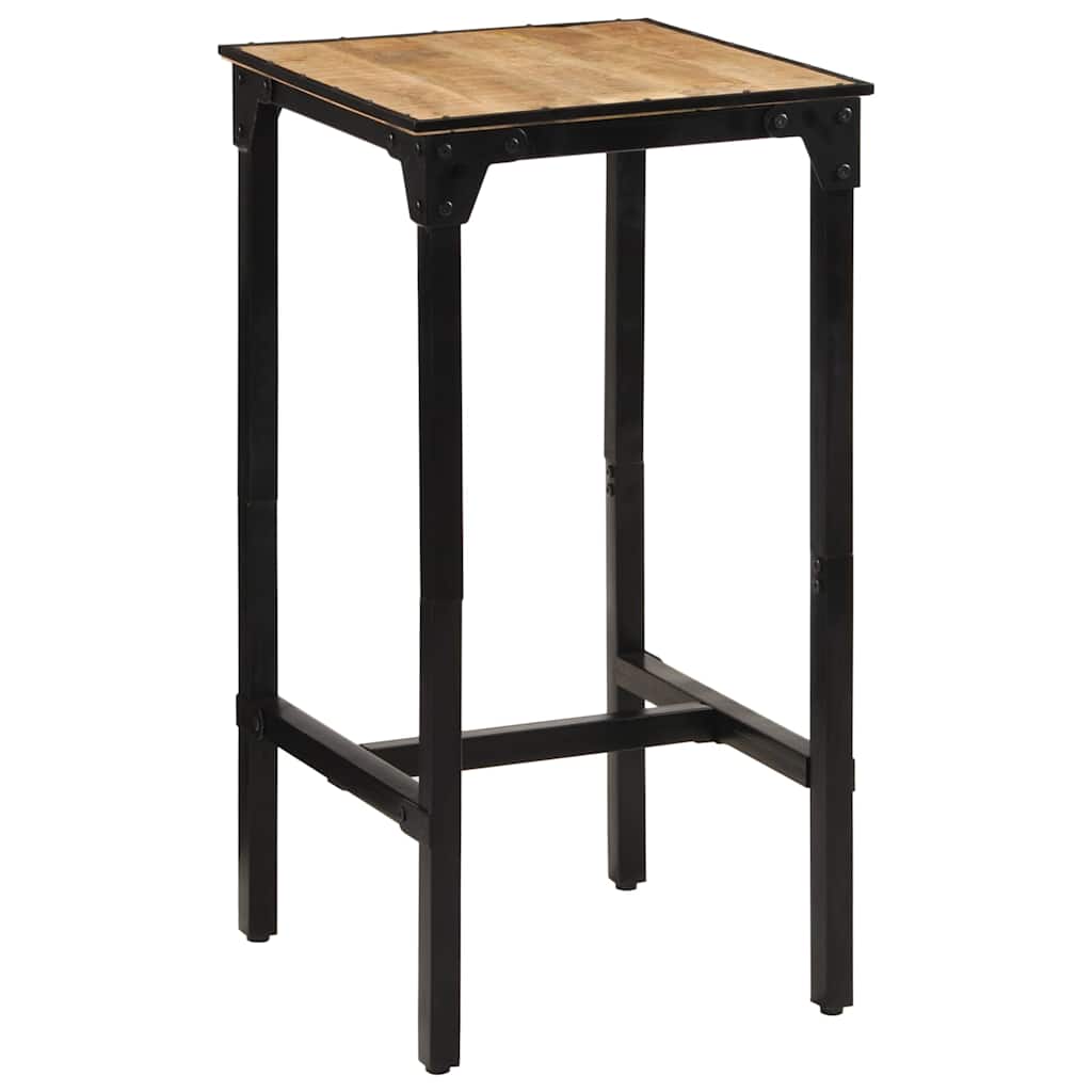 Table de bar 60x55x107 cm bois de manguier massif brut - XIOS