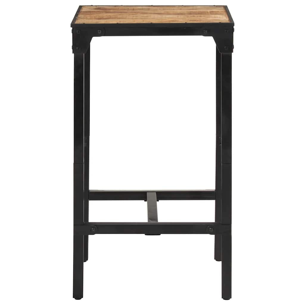 Table de bar 60x55x107 cm bois de manguier massif brut - XIOS