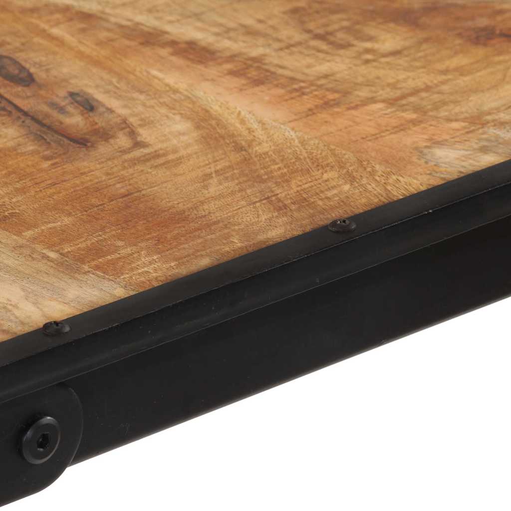 Table de bar 60x55x107 cm bois de manguier massif brut - XIOS