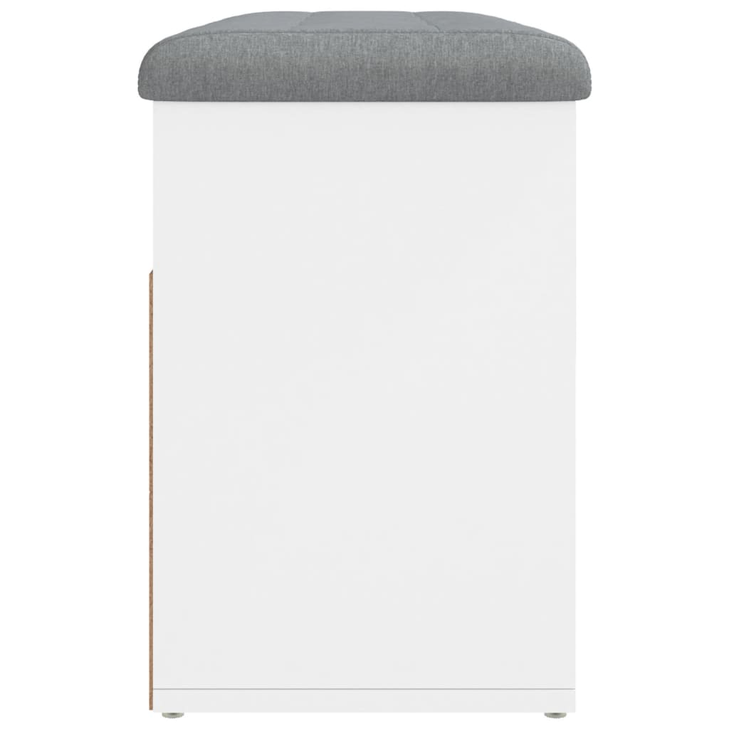 Banc à chaussures Blanc 82x32x45,5 cm Bois d'ingénierie - XIOS