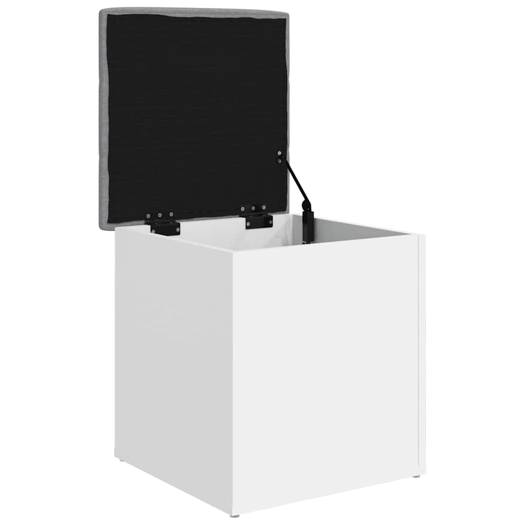 Banc de rangement Blanc 42x42x45 cm Bois d'ingénierie - XIOS