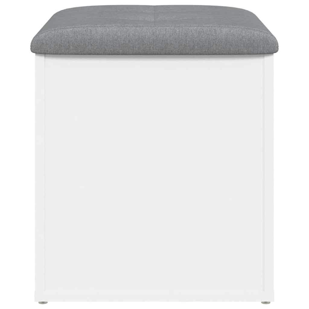 Banc de rangement Blanc 42x42x45 cm Bois d'ingénierie - XIOS