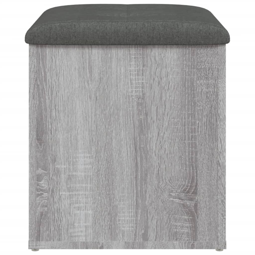 Banc de rangement sonoma gris 42x42x45 cm bois d'ingénierie - XIOS