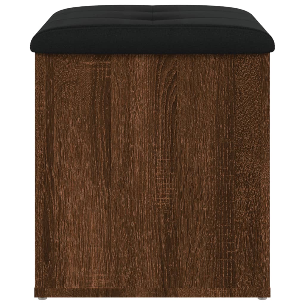 Banc de rangement chêne marron 42x42x45 cm bois d'ingénierie - XIOS