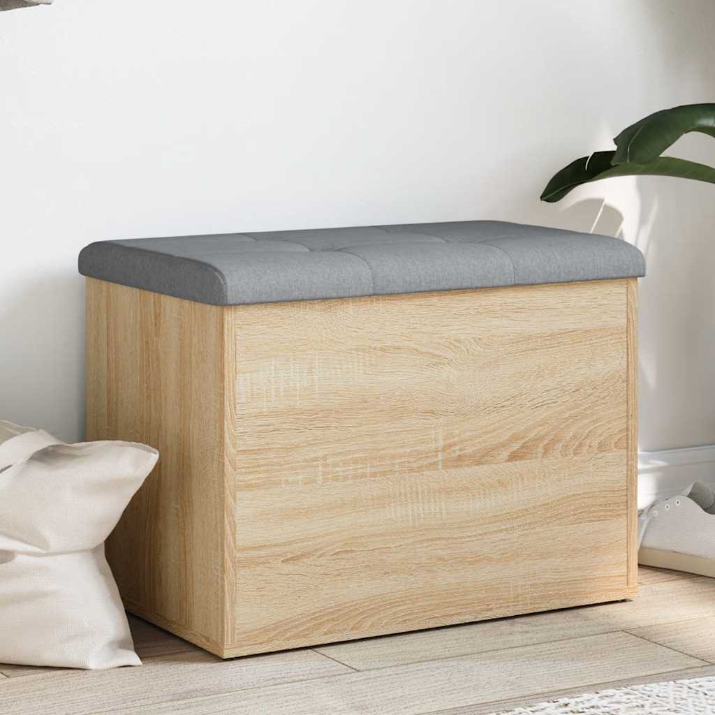 Banc de rangement Chêne Sonoma 62x42x45 cm Bois d'ingénierie - XIOS