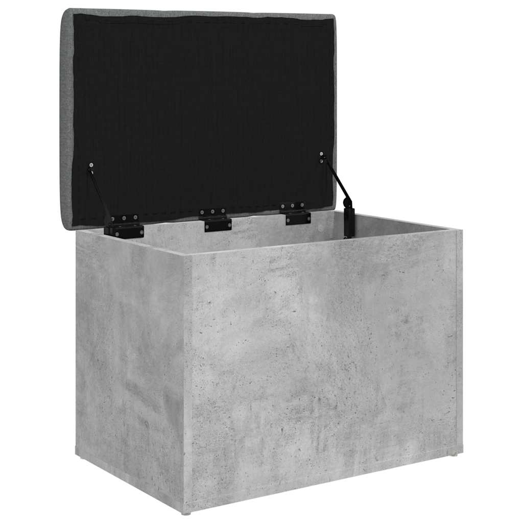 Banc de rangement gris béton 62x42x45 cm bois d'ingénierie - XIOS