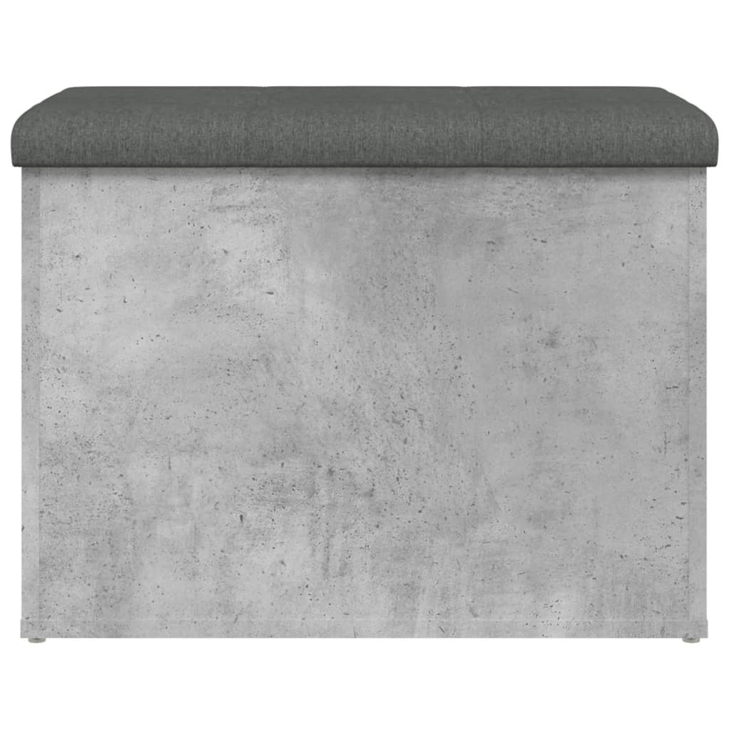 Banc de rangement gris béton 62x42x45 cm bois d'ingénierie - XIOS
