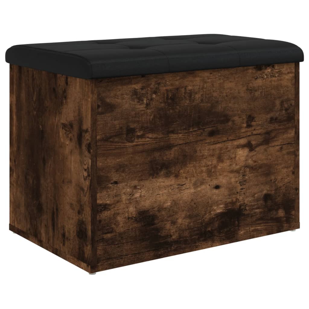 Banc de rangement chêne fumé 62x42x45 cm bois d'ingénierie - XIOS