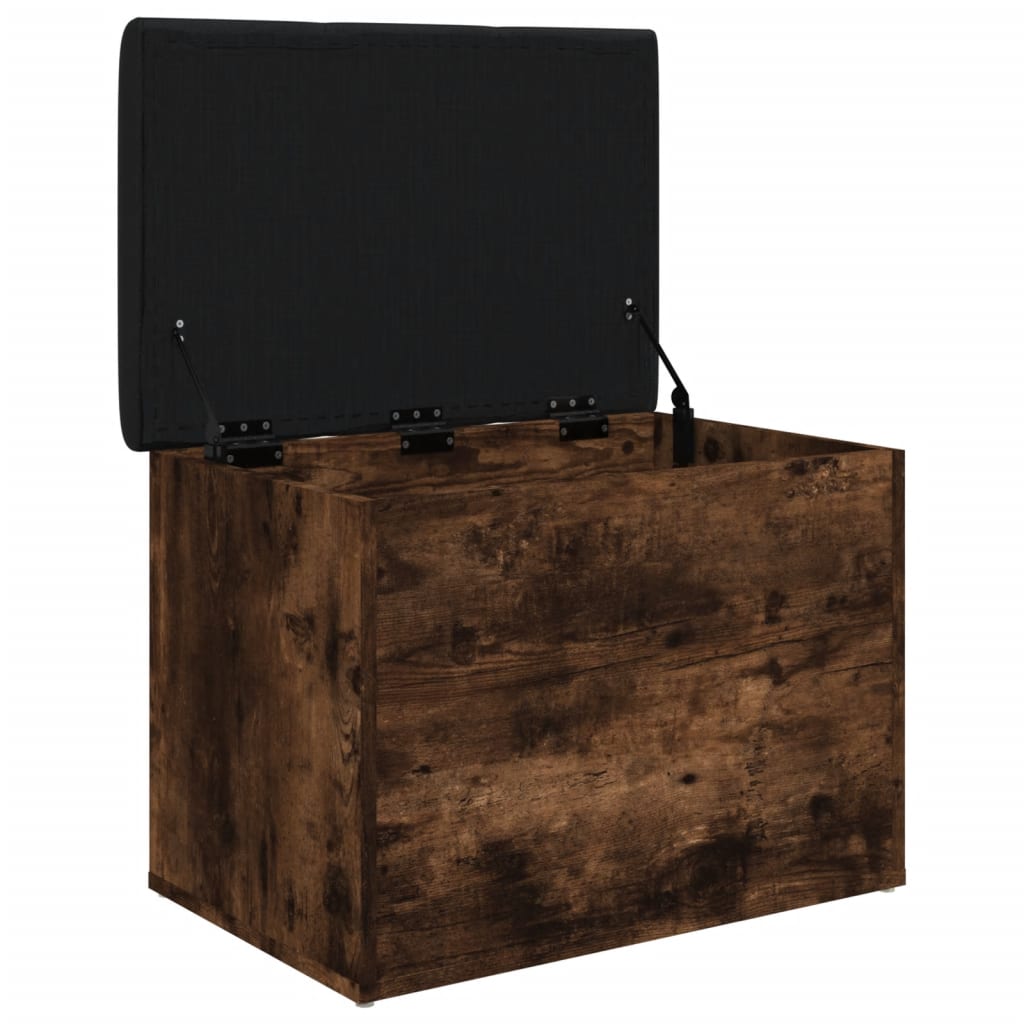 Banc de rangement chêne fumé 62x42x45 cm bois d'ingénierie - XIOS
