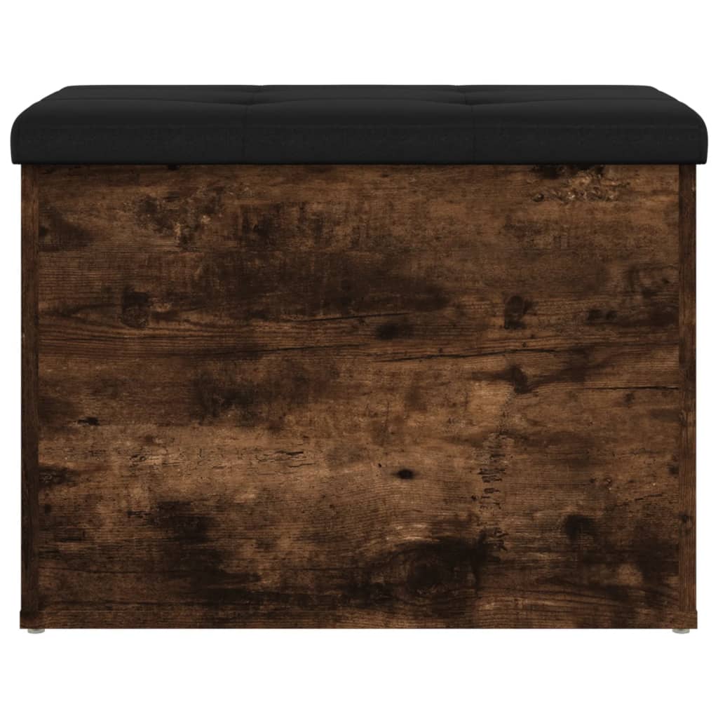 Banc de rangement chêne fumé 62x42x45 cm bois d'ingénierie - XIOS